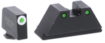 Ameriglo 136709 AmeriGlo GL152 Tall Suppressor Height Sight XL Tritium Green with White Outline