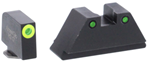 Ameriglo 136710 AmeriGlo GL252 Tall Suppressor Height Sight XL Tritium Green with LimeLumi Outli