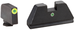 Ameriglo 136718 AmeriGlo GL391 Tall Suppressor Height Sight XL i-Dot Tritium Green with LimeLumi
