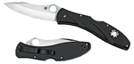 13672 Spyderco C66PBK3 Centofante 3  3.14" Folding Drop Point Plain VG-10 SS Blade Bla