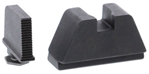 Ameriglo 136720 AmeriGlo GL470 Tall Suppressor Height Sight 2XL Black Serrated Front, Flat Black