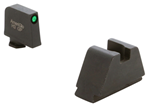 Ameriglo 136727 AmeriGlo GL811 Tall Suppressor Height Sight 3XL Tritium Green with Black Outline
