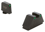 Ameriglo 136728 AmeriGlo GL815 Tall Suppressor Height Sight 3XL 3-Dot Tritium Green with Black O