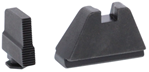 Ameriglo 136729 AmeriGlo GL507 Tall Suppressor Height Sight 5XL Black Serrated Front, Flat Black