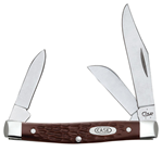 Case & Sons Cut 137073 Case 00106 Stockman  Medium 2.42"/1.58"/1.57" Folding Clip/Sheepsfoot/Pen Plain