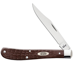 Case & Sons Cut 137077 Case 00135 Trapper Slimline 3.25" Folding Clip Point Plain As-Ground Tru-Sharp S