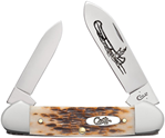 Case & Sons Cut 137079 Case 00263 Canoe  2.60"/1.97" Folding Spear/Pen Plain Mirror Polished Chrome Van