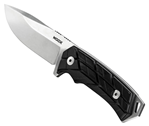 Woox Llc 137635 Woox BU.KNF001.14 Rock 62 X-Grip 4.25" Fixed Plain Stonewashed Sleipner Steel Bl