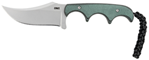 Columbia River 138435 CRKT 2379 Minimalist Persian 2.76" Fixed Recurve Plain Bead Blasted 8Cr13MoV SS