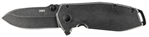 Columbia River 138437 CRKT 2493 Squid Assisted 2.37" Folding Drop Point Plain Black Stonewash 8Cr14MoV