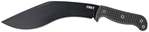 Columbia River 138445 CRKT 2742 KUK  10.56" Fixed Recurve Plain Black Powder Coated 65Mn Carbon Steel