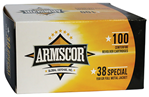 138516 Armscor 50449 Pistol Value Pack 38 Special 158 gr Full Metal Jacket (FMJ) 100 Bx