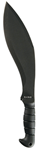 Kabar 13907 Ka-Bar 1249 Kukri  11.50" Black SK-5 Steel Blade/ Black TPR Handle 17" Long Incl
