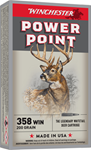 Winchester Ammu 139129 Winchester Ammo X3582 Super X  358 Win 200 gr Power-Point (PP) 20 Bx/ 10 Cs
