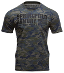139167 Springfield Armory GEP7128LG Vintage Camo Mens T-Shirt Camo Large Short Sleeve