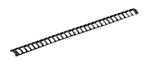 Ncstar / Vism 139251 NcStar DLG-077B 30 Slot Ladder Rail Cover AR Platform 12.50" Long Black Anodized