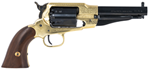 Pietta PF58BRE44512 1858 Sheriff 44 Cal 6rd 5.50" Blued Engraved Steel Walnut Gr
