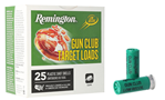 139694 Remington Ammunition 20241 Gun Club  12 Gauge 2.75" 1 oz 8 Shot 25 Bx/ 10 Cs