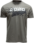140494 Springfield Armory GEP8607M 2020 Mule Deer Mens T-Shirt Stone Gray Short Sleeve