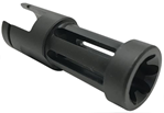 Samson Manufact 140937 Samson 04-06062-03 Flash Hider  Black Oxide Stainless Steel with 2.50" OAL & .86
