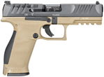 Walther Arms 2858380 PDP Optic Ready 9mm Luger 4.50" 18+1 Black Steel Slide Perf