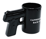 Camp Co 142294 Caliber Gourmet CBG-M-1049 Caliber Gourmet Gun Mug Black Ceramic Pistol