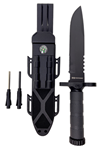 Camp Co 142307 Humvee Adventure Gear HMV-KFXB-01 Humvee Survival Knife 7.50" Fixed Sawback Plai