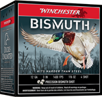 Winchester Ammu 142833 Winchester Ammo SWB1234 Bismuth  12 Gauge 3" 1 3/8 oz 4 Shot 25 Bx/ 10 Cs