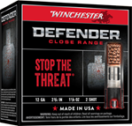 Winchester Ammu 142835 Winchester Ammo S122PD25 Defender  12 Gauge 2.75" 1 1/8 oz 2 Lead Shot 25 Bx/ 10