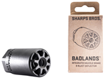143001 Sharps Bros BAD01 Badlands  Black 17-4 Stainless Steel with 1/2"-28 tpi Threads,