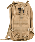 Bulldog Cases 143077 Bulldog BDT410T BDT Tactical Backpack Compact Style with Tan Finish, 2 Main & Ac