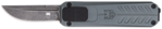 Cobra Enterpris 143121 CobraTec Knives CALI928SBGRYDNS California 928SB 1.75" OTF Drop Point Plain Ston