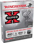 Winchester Ammu 14319 Winchester Ammo X413RS5 Super-X 410 Gauge 3" 1/4 oz Slug Shot 5 Bx/ 50 Cs