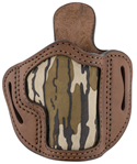 1791 Gun Leathr 143419 1791 Gunleather MOBH21BRWR BHC Belt Holster OWB Mossy Oak/Brown Leather Fits S&W