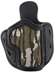 1791 Gun Leathr 143420 1791 Gunleather MOBH21SBLR BH2.1 Concealment Holster OWB Stealth Black/Mossy Oak