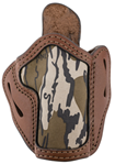 1791 Gun Leathr 143421 1791 Gunleather MOBH24BRWR BHC Belt Holster OWB Mossy Oak/Brown Leather Fits Sig