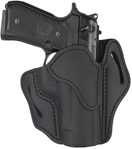 1791 Gun Leathr 143430 1791 Gunleather ORBH23SBLR BH2.3 Optic Ready Belt Holster OWB Stealth Black Leat