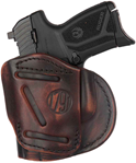 1791 Gun Leathr 143438 1791 Gunleather 4WH4VTGR 4 Way Concealed Carry Vintage Brown Leather, IWB/OWB De