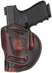 1791 Gun Leathr 143439 1791 Gunleather 4WH5VTGR 4 Way Concealed Carry Vintage Brown Leather, IWB/OWB De