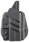 1791 Gun Leathr 143443 1791 Gunleather TACPDHOWBG43XMOSBLKR Tactical Kydex Paddle Holster OWB Style wit