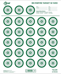 Allen 143520 EZ-Aim 15582 IBS Rimfire  Paper Hanging Rimfire Rifles 14" x 17" White/Green 25
