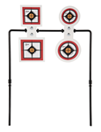 Allen 143522 EZ-Aim 15593 Hardrock Spinner Target Black/Red/White AR500 Steel Circle Square S