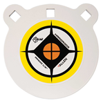 Allen 143524 EZ-Aim 15597 Hardrock Gong 6" Pistol/Rifle Black/WhiteYellow AR500 Steel Gong 0.