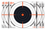 Allen 143546 EZ-Aim 15334100 Shooting Target  Bullseye Paper Hanging 12" x 12" Black/White 10