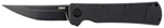Columbia River 143722 CRKT 2908 Inazuma No Ken  3.68" Folding Plain Stonewashed D2 Steel Blade/ Black