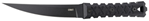 Columbia River 143724 CRKT 2927 HZ6  6.50" Fixed Plain Black Matte Baked-On Anti Rust SK-5 Steel Blade