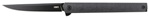 Columbia River 143732 CRKT 7097K CEO Blackout 3.35" Folding Plain Black EDP AUS-8A SS Blade/Black GRN