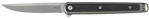 Columbia River 143734 CRKT 7123 Seis  3.32" Folding Plain Bead Blasted 4116 Stainless Steel Blade/Blac