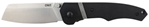 Columbia River 143735 CRKT 7271 Ripsnort II 3.48" Folding Cleaver Plain Satin 8Cr13MoV SS Blade/Black