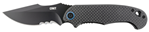 Columbia River 143737 CRKT 7920K P.S.D.  3.63" Folding Recurve Veff Serrated Black EDP 4116 Stainless